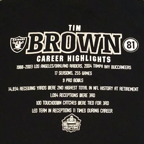 Tim Brown’s Hall of fame Tee - Picture 3 of 4
